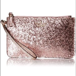 Brand New Kate Spade Pink Sparkly Wristlet